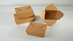 300x Oosterse Maaltijdbox 1500ml Nature kraft en Biologisch