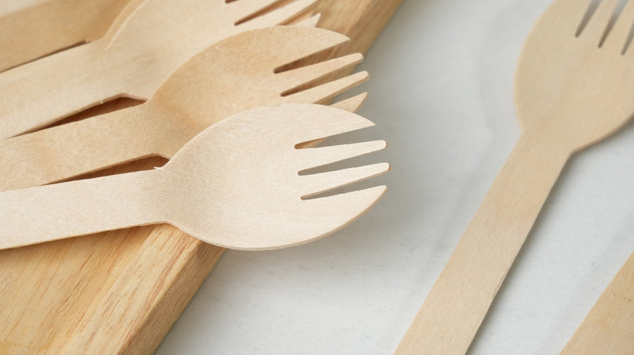 1000x Houten lepelvork 160mm 100% FSC Biologisch