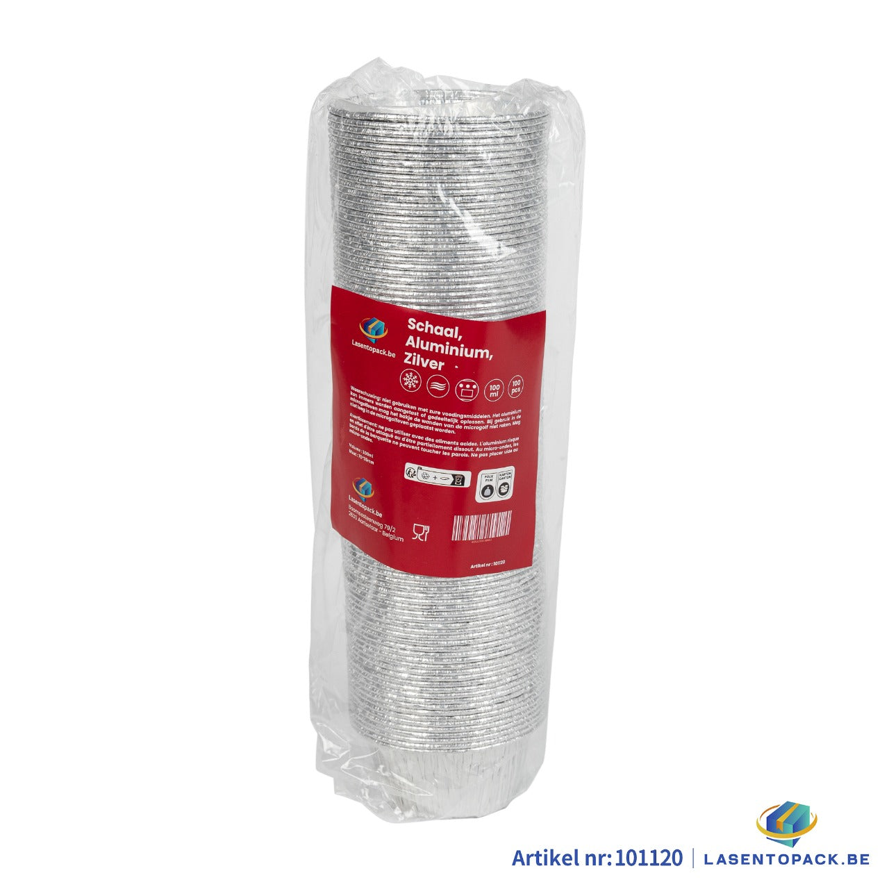 1000x Aluminium cups 100 ml