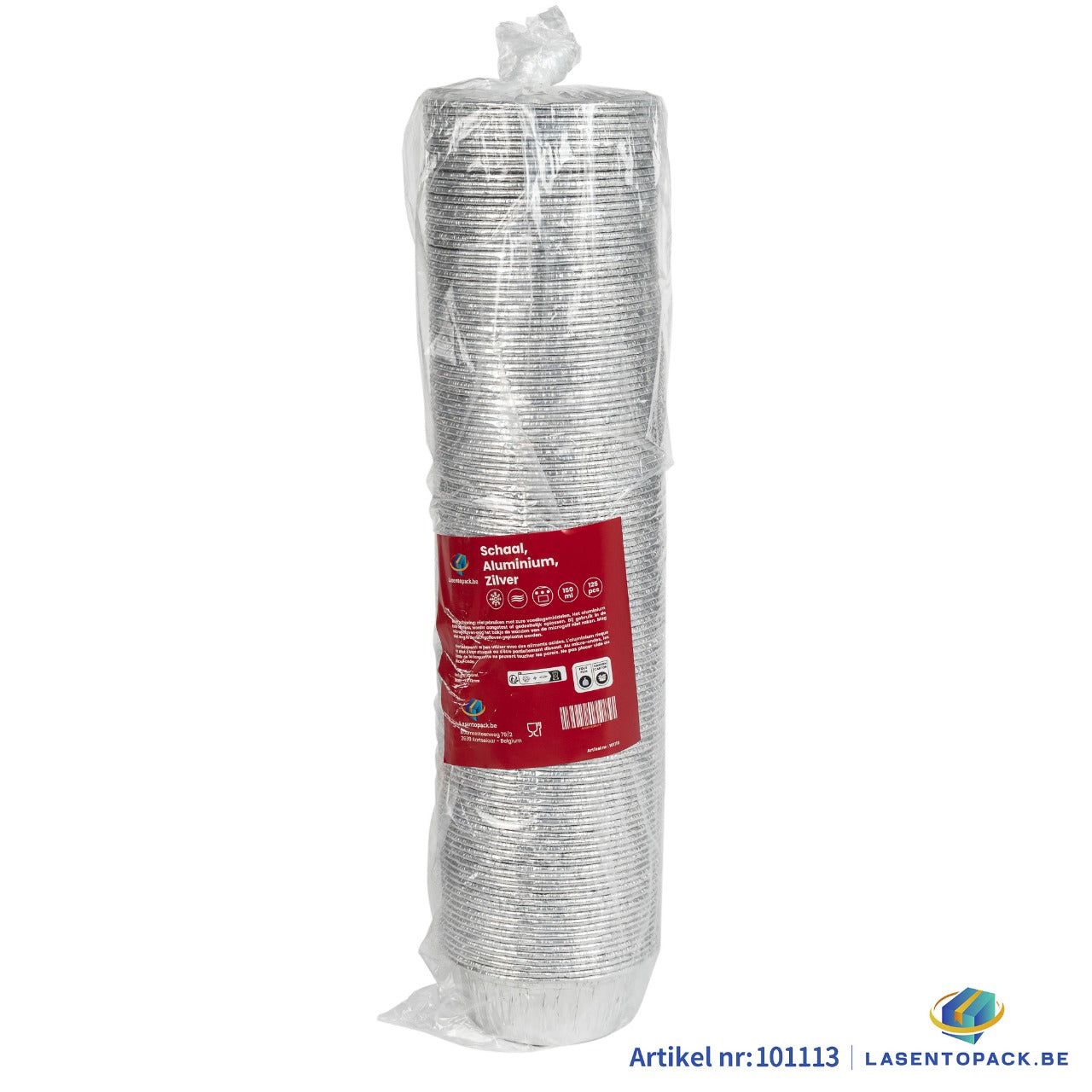 125x Aluminium cups 150 ml