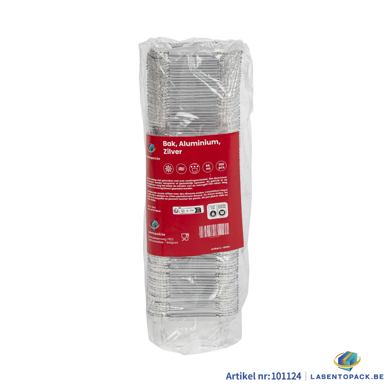 1000x Aluminium bak 75x75x35 mm 95ml
