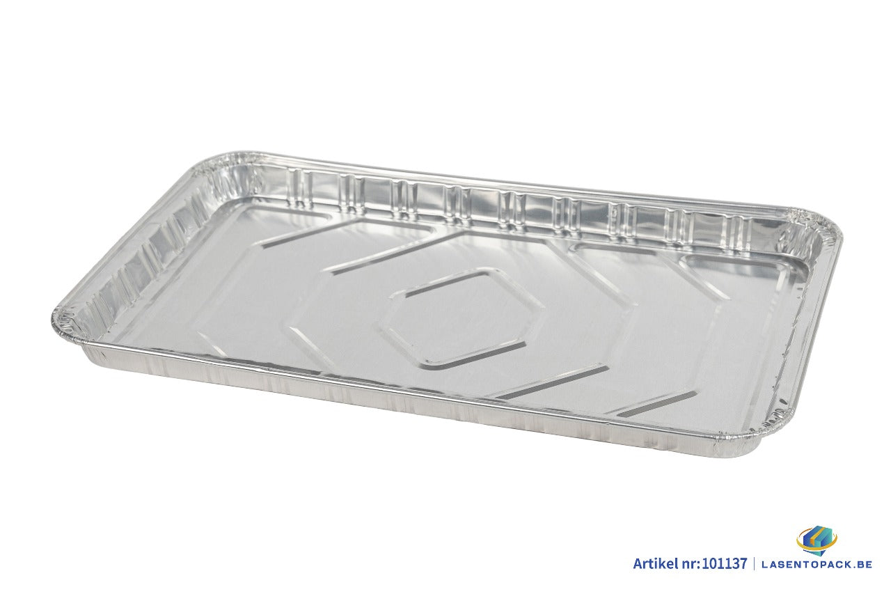 50x Aluminium Bak  410x260x25 mm Inhoud 1700 ml