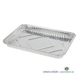 100x Aluminium Bak 326x227x32mm 1700ml
