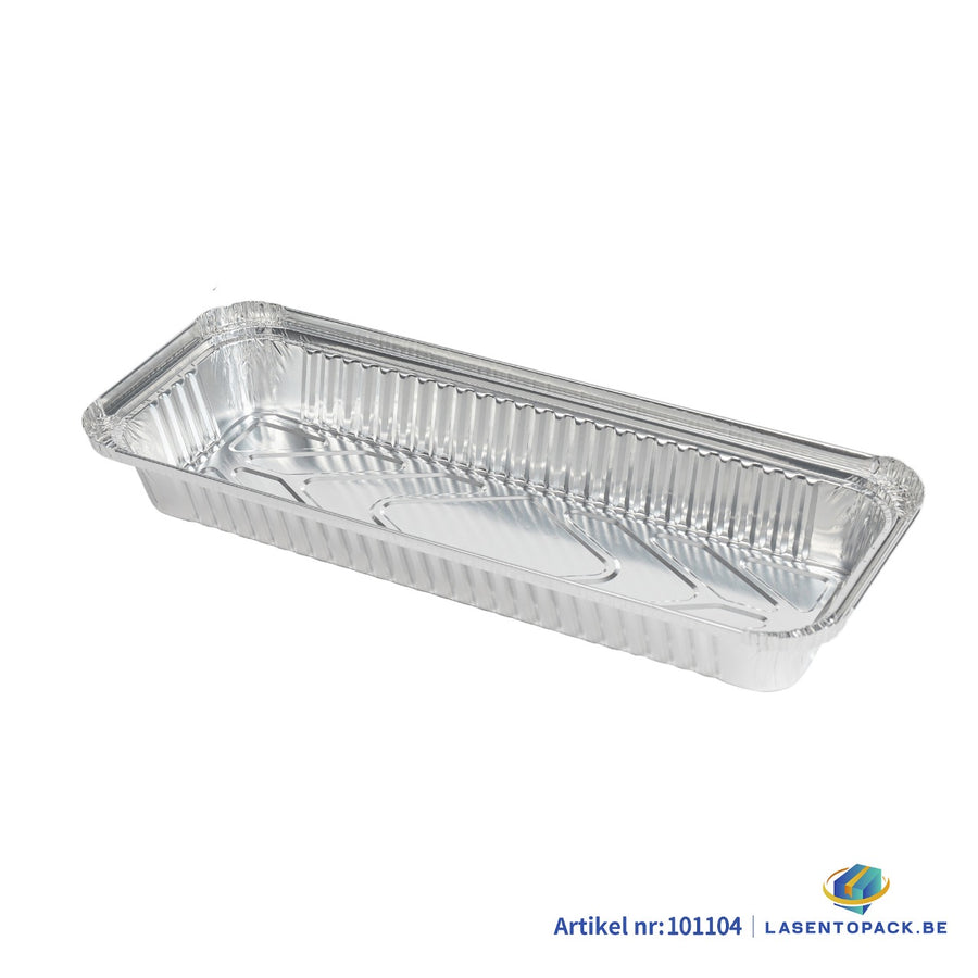 125x Aluminium bak 338x118x42mm 1400ml