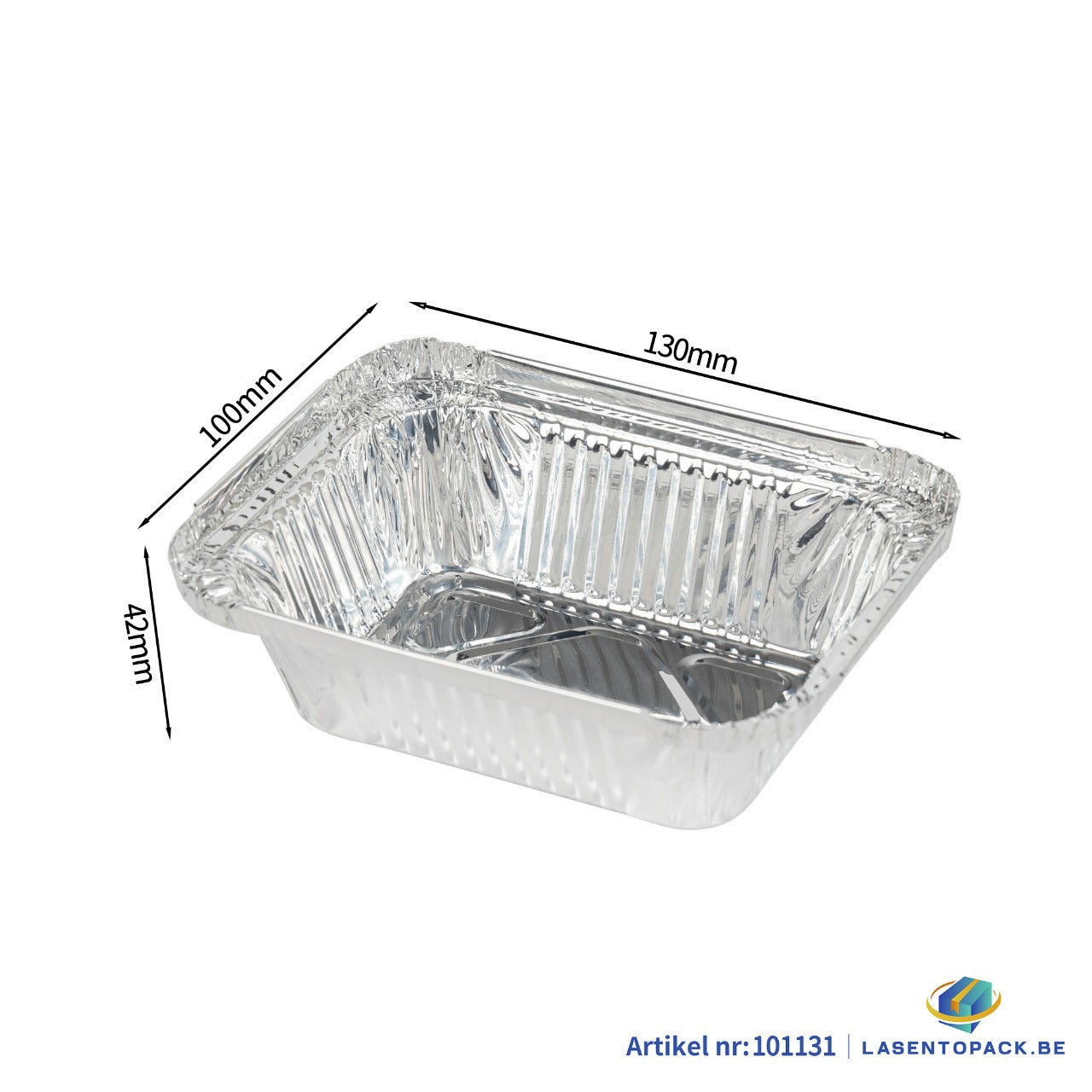 1000x Aluminium Bakje 220ml