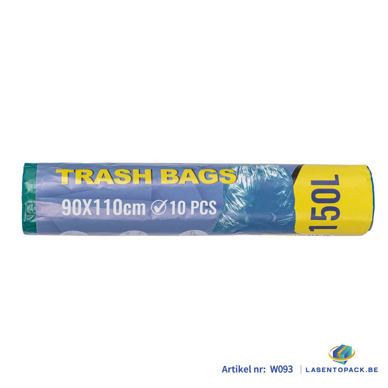 50x Blauwe Afvalzakken 150L – 90x110 cm - 10 Stuks op Rol