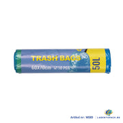 Blauwe Afvalzakken 50L – 60x70 cm - 10 Stuks op Rol