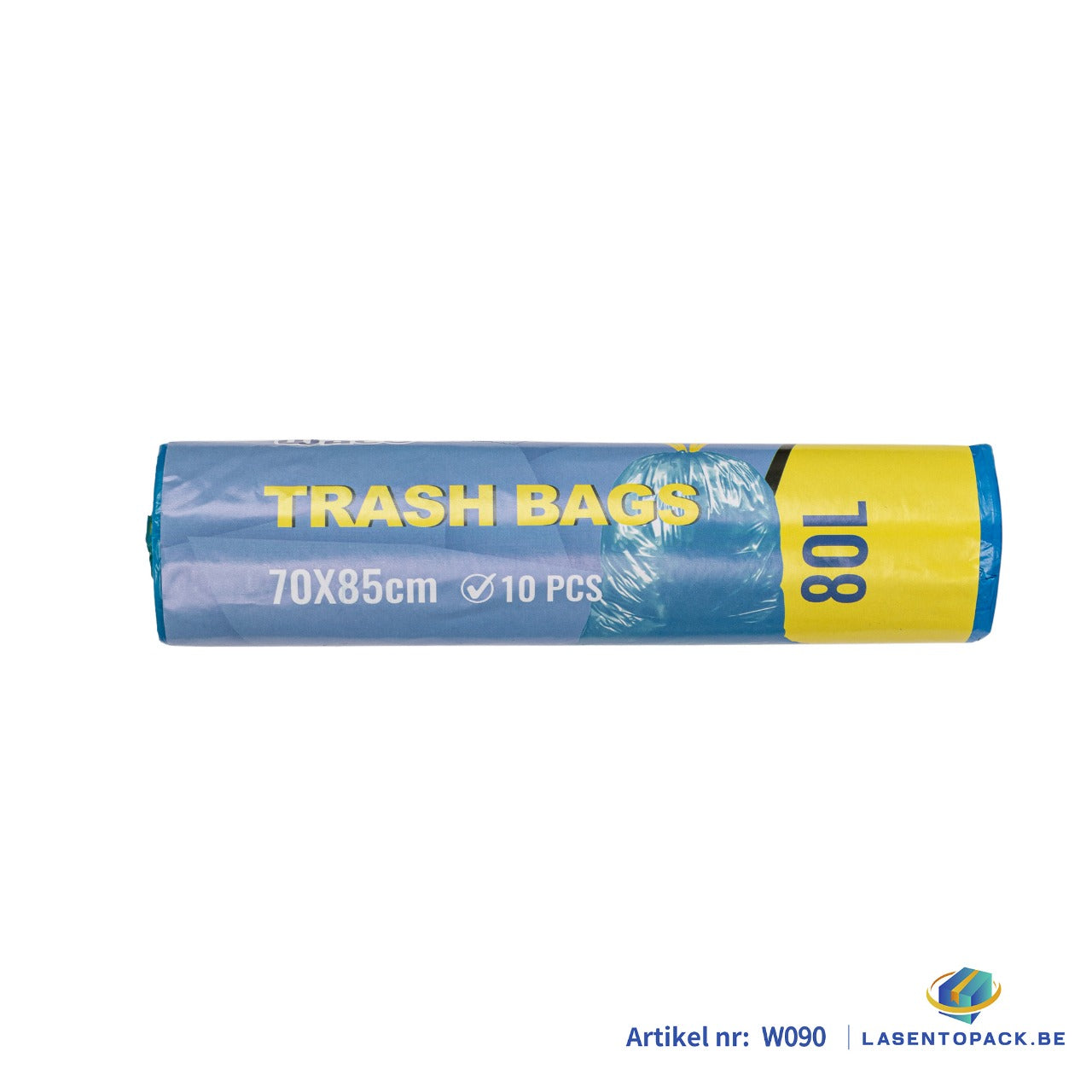 50x Blauwe Afvalzakken 80L – 70x85 cm - 10 Stuks op Rol