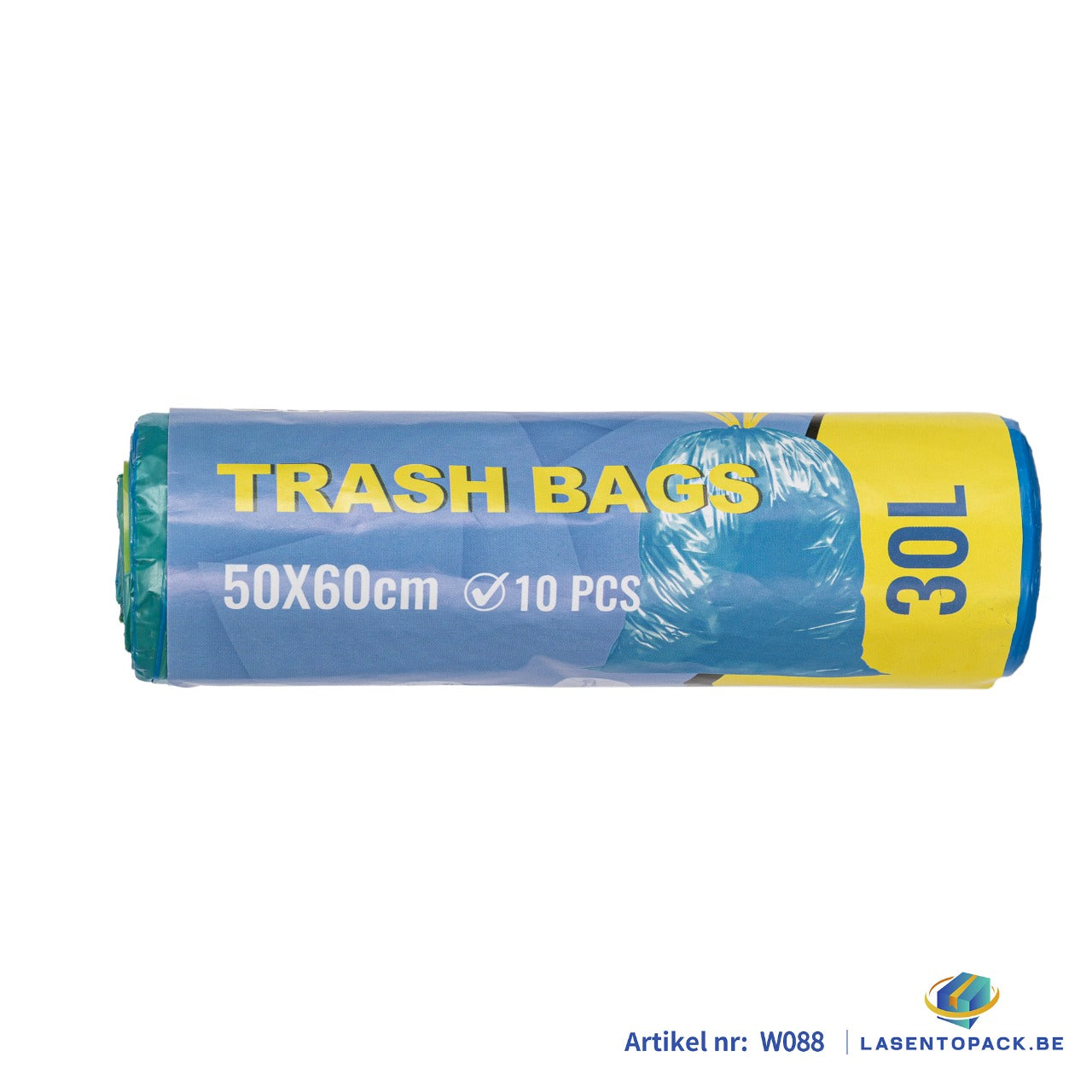 50x Blauwe Afvalzakken 30L – 50x60 cm - 10 Stuks op Rol
