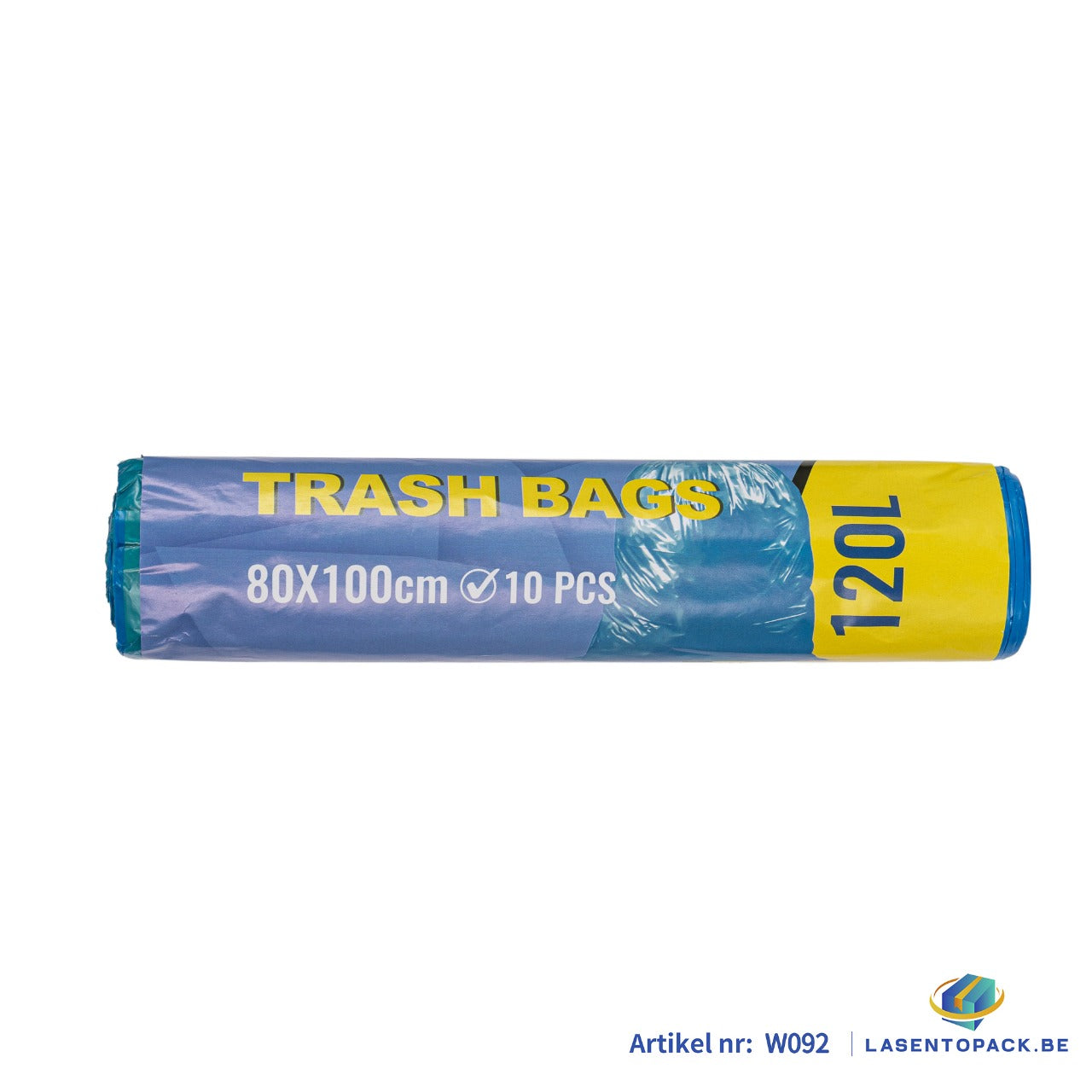50x Blauwe Afvalzakken 120L – 80x100 cm - 10 Stuks op Rol