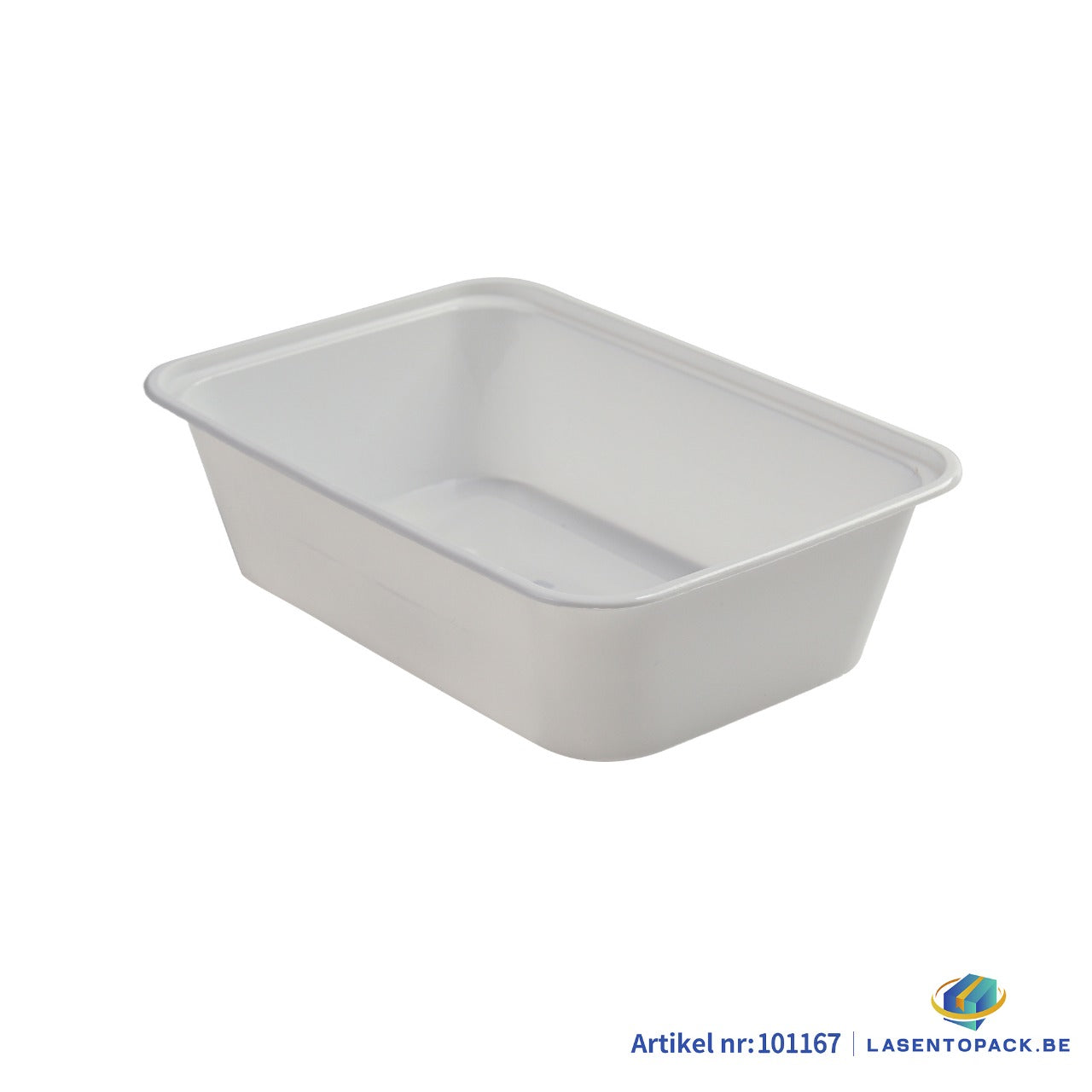 300x Maaltijdbak PP 650ml Wit