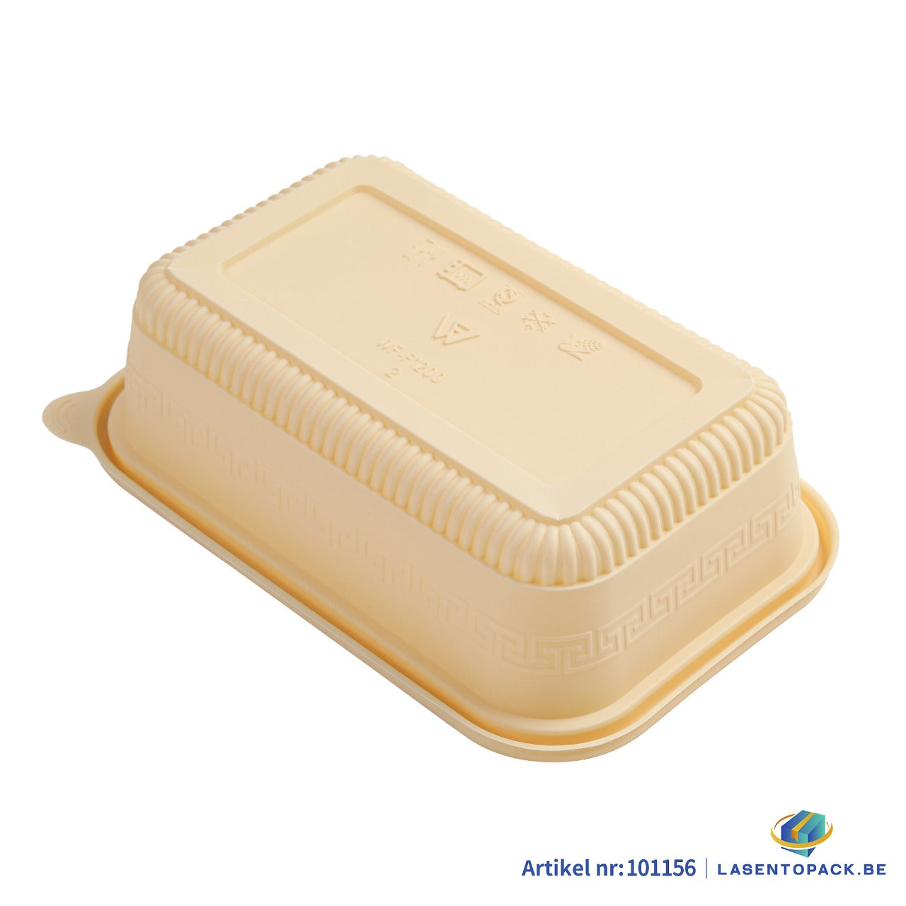 200x Maaltijdbak PP & Mais 1000ml inclusief Deksel