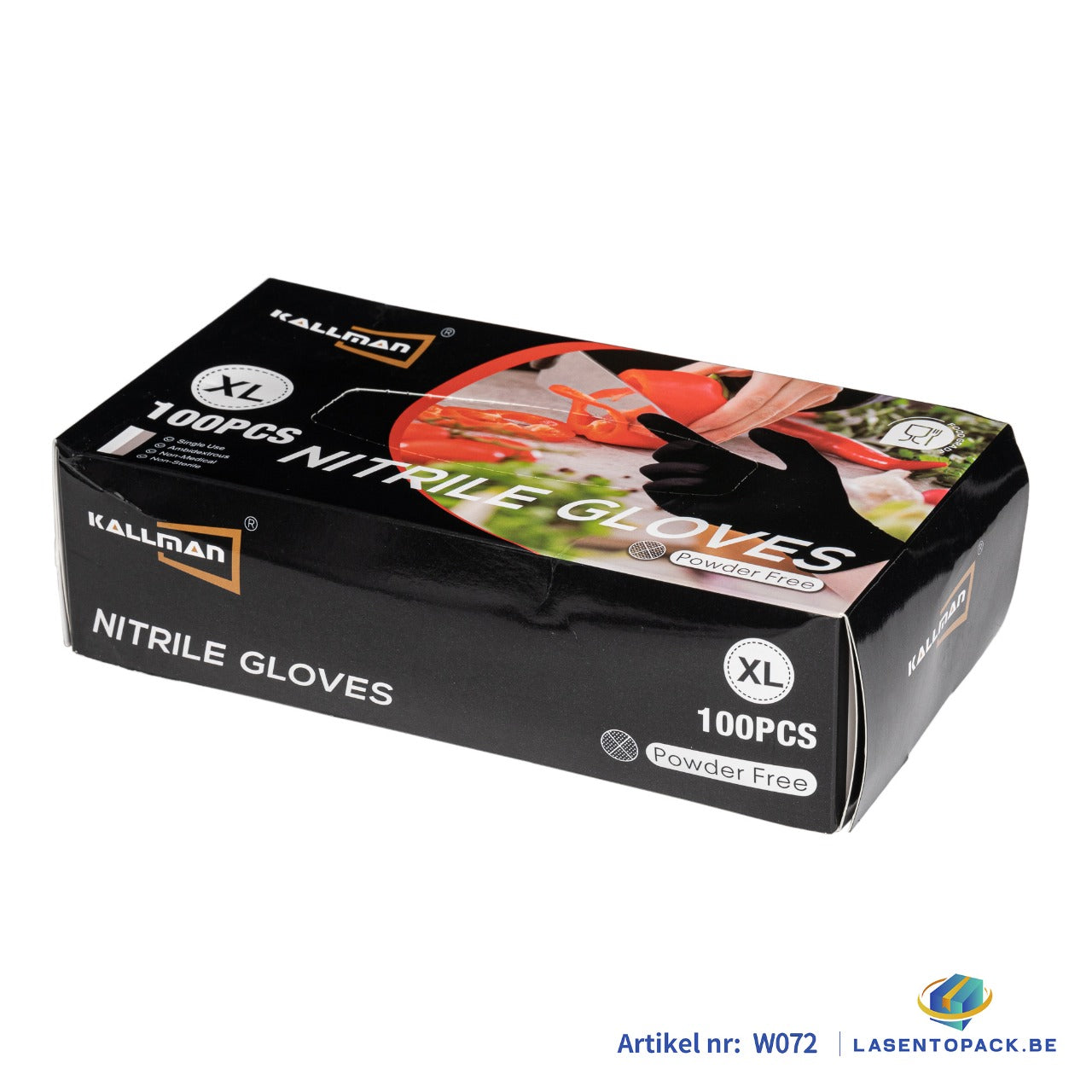 Zwarte Nitril Handschoenen – Maat XL – 100 stuks per doos