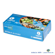Blauwe Nitril Handschoenen – Maat L – 100 stuks per doos