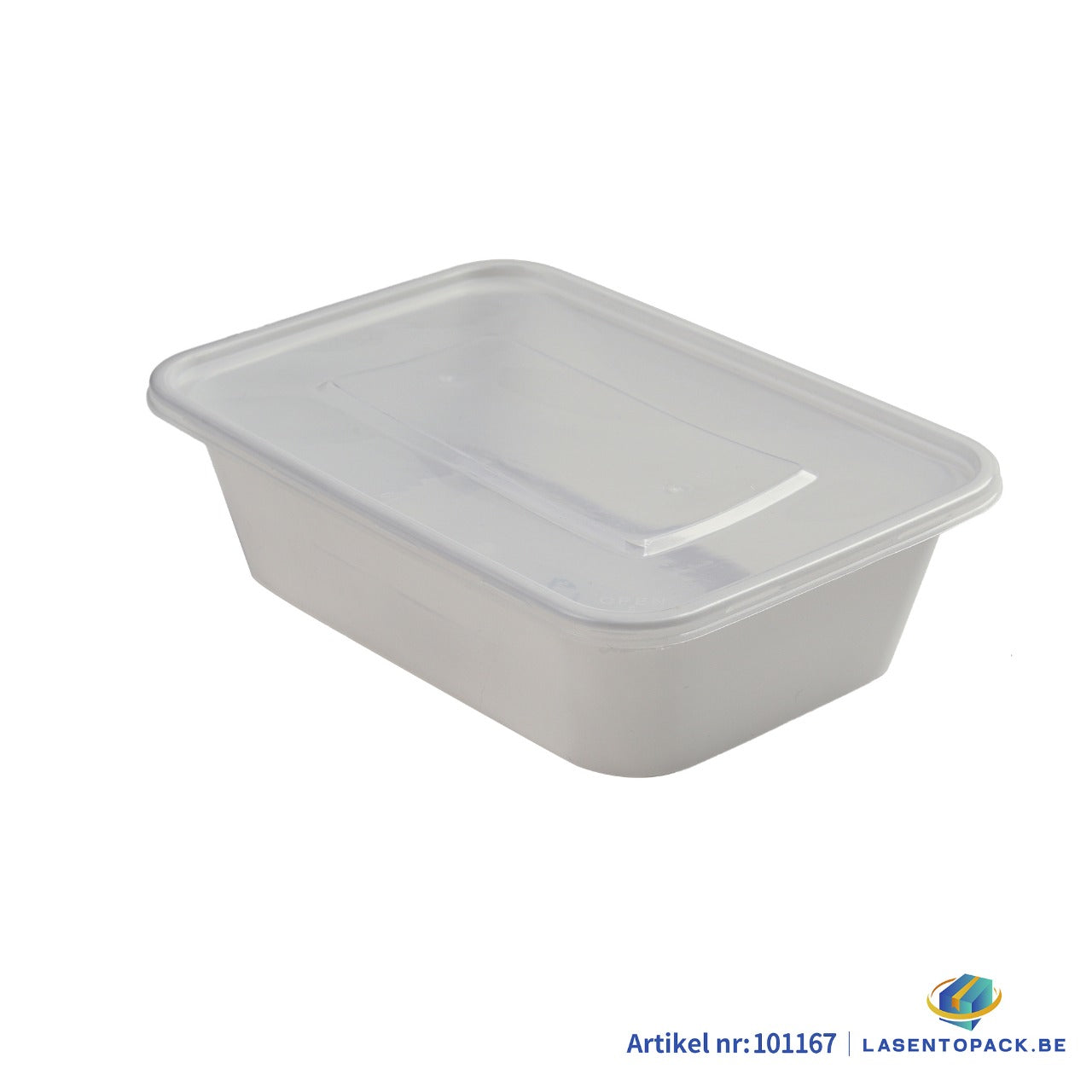 300x Maaltijdbak PP 650ml Wit