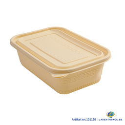 200x Maaltijdbak PP & Mais 1000ml inclusief Deksel