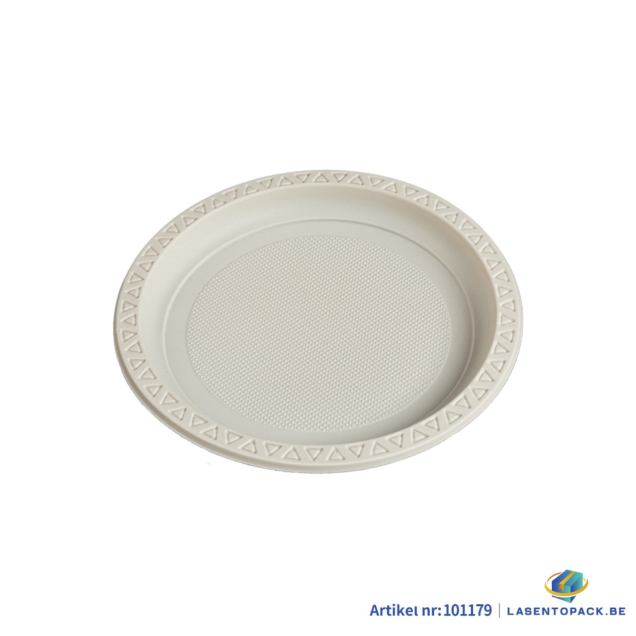 400x Herbruikbaar Bord Ø18 cm PP & Mais 7 inch 2 cm hoog