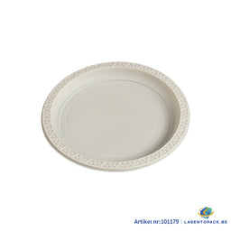 400x Herbruikbaar Bord Ø18 cm PP & Mais 7 inch 2 cm hoog