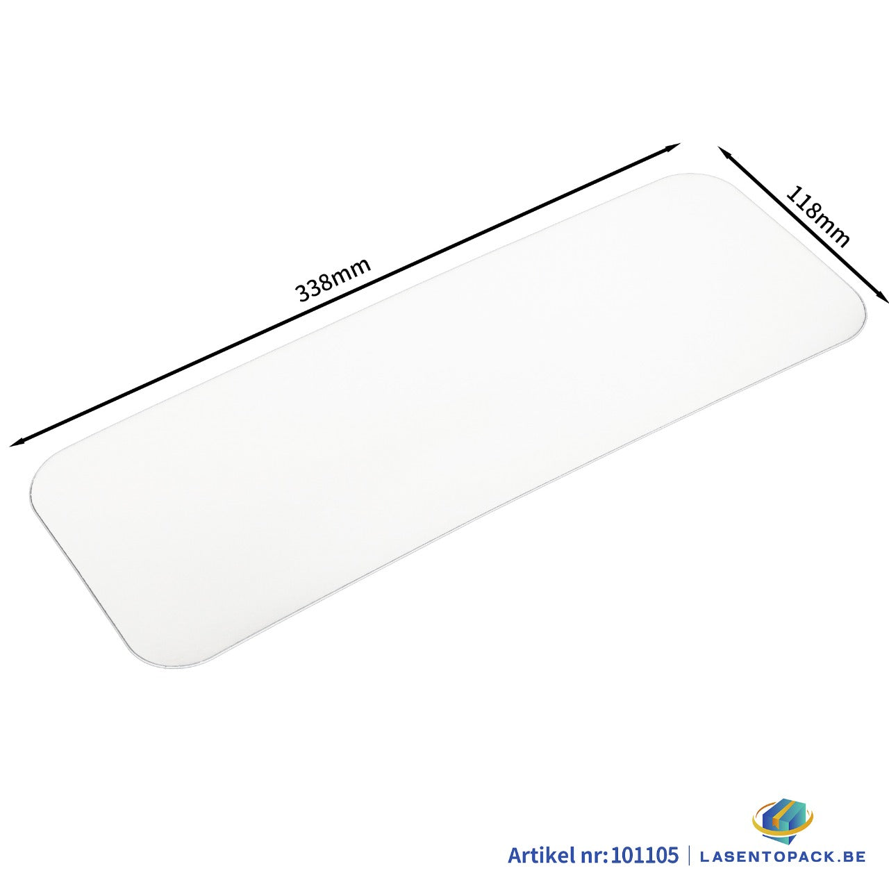 125x Deksel voor Aluminium Bak 1400 ml – 338 x 118 mm