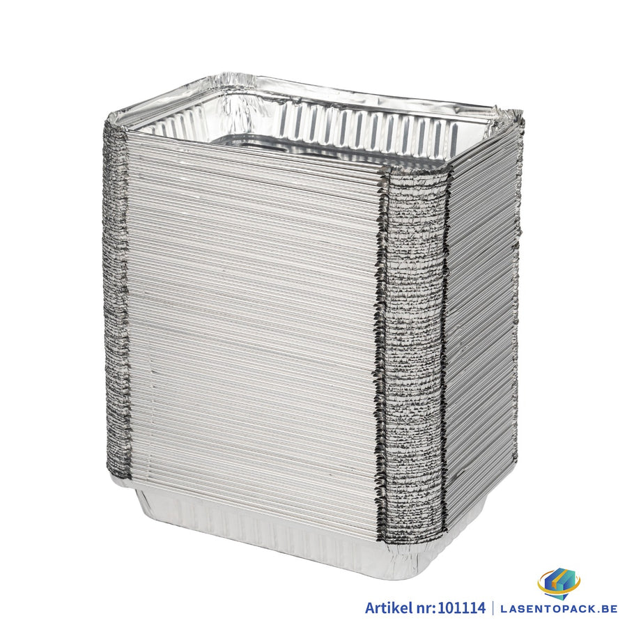 125x Aluminium Bak 750 ml – 201x142x30 mm