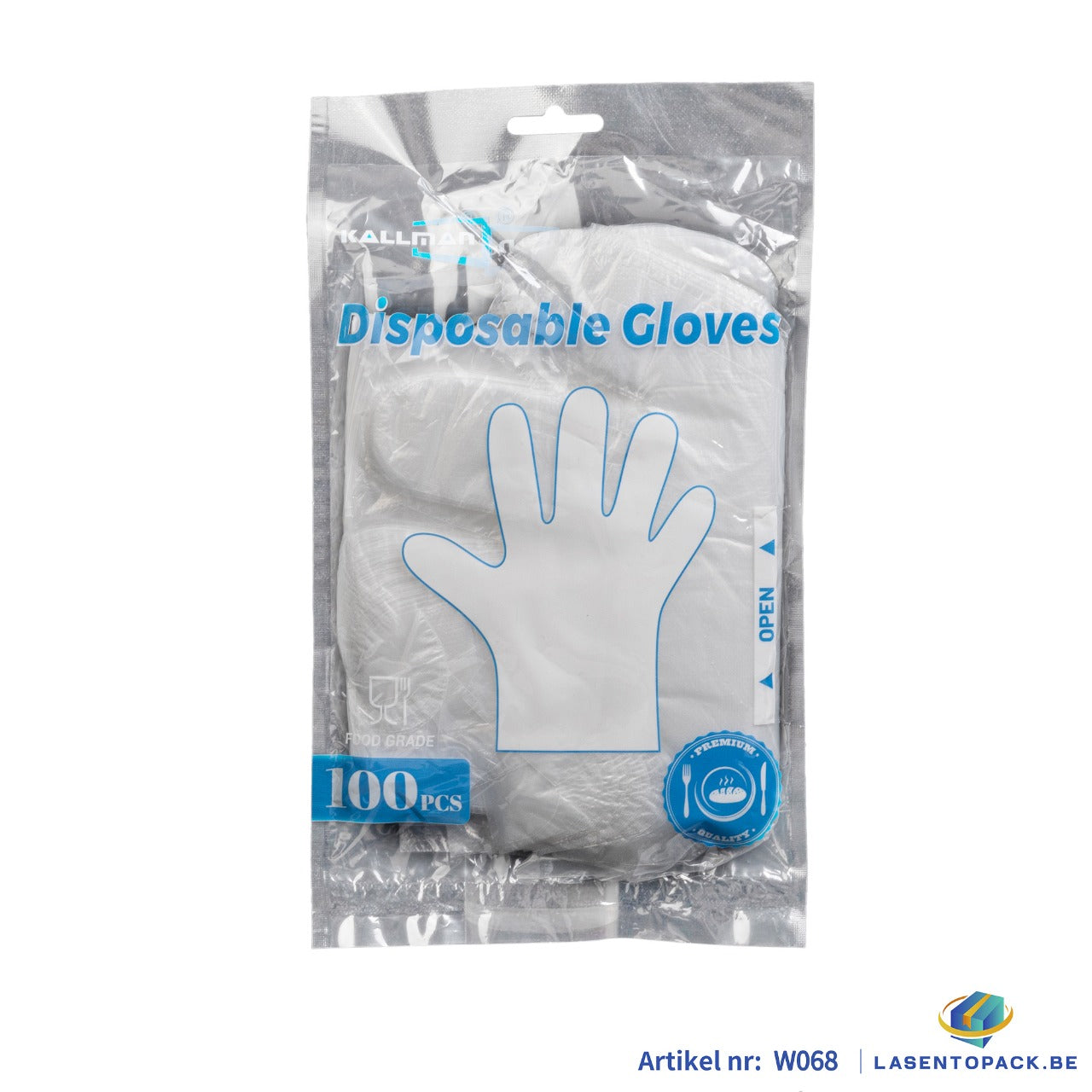 Plastic Handschoenen – Grof PE – Transparant – 100 stuks