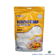 100 stuks Elastische Afdekfolie Voedselhoes XL voor Vershouden van Voedsel, Maaltijden, Gerechten en Fruit - Transparant