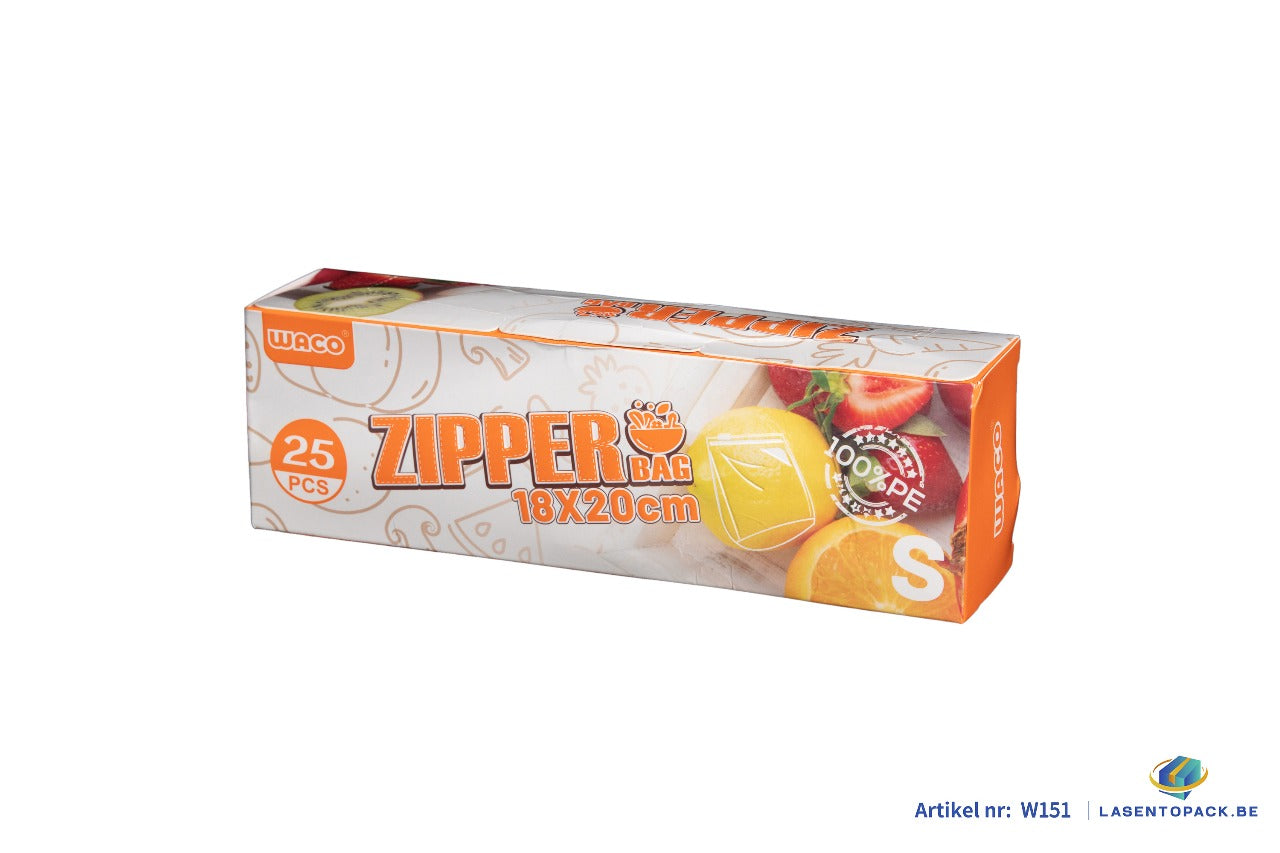Bewaarzak - Ziplock Zakken 18 x 20 cm - 25 stuks