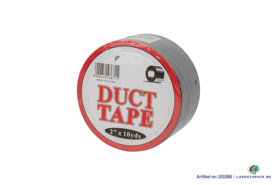 6x  Duct Tape / Gaffa Tape Zwart – 5 cm x 9,1 m  (2 inch x 10 yards)