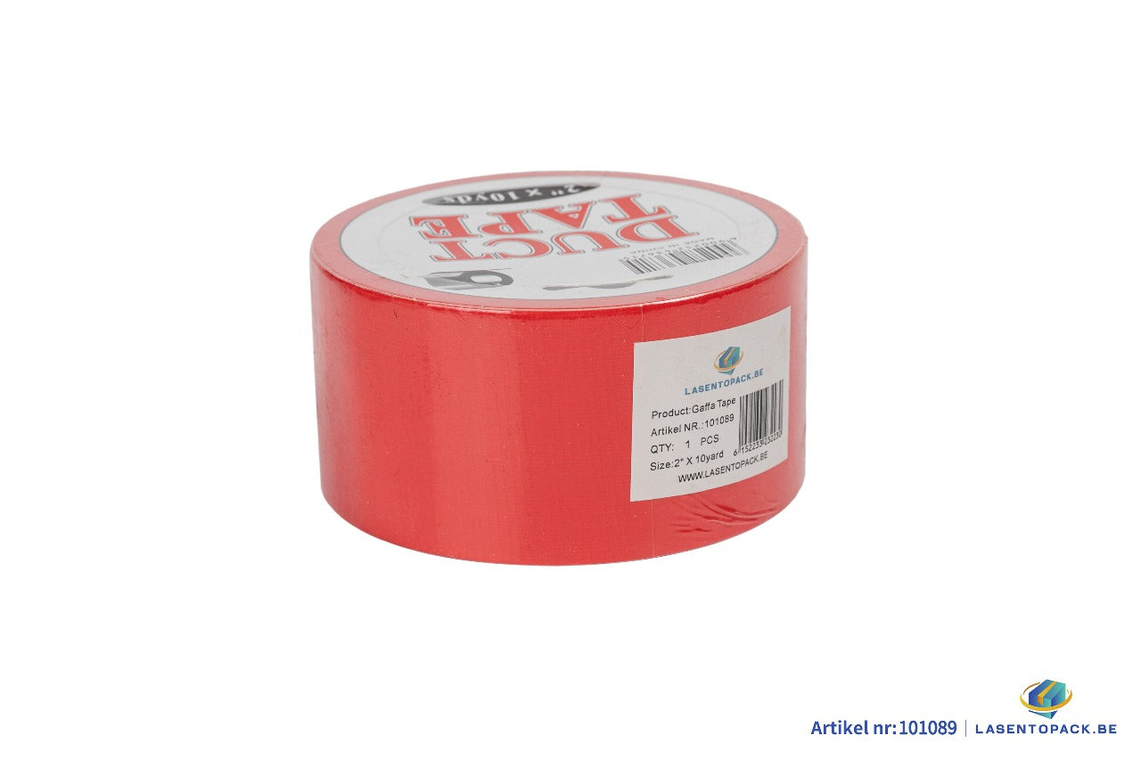 6x  Duct Tape / Gaffa Tape Rood – 5 cm x 9,1 m  (2 inch x 10 yards)