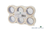 Set van 6 rollen schilders afplaktape 24 mm x 40 meter in verpakking