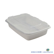 150x Maaltijdbak PP 1070ml met Deksel – Wit | Stevig en Herbruikbaar (Set)