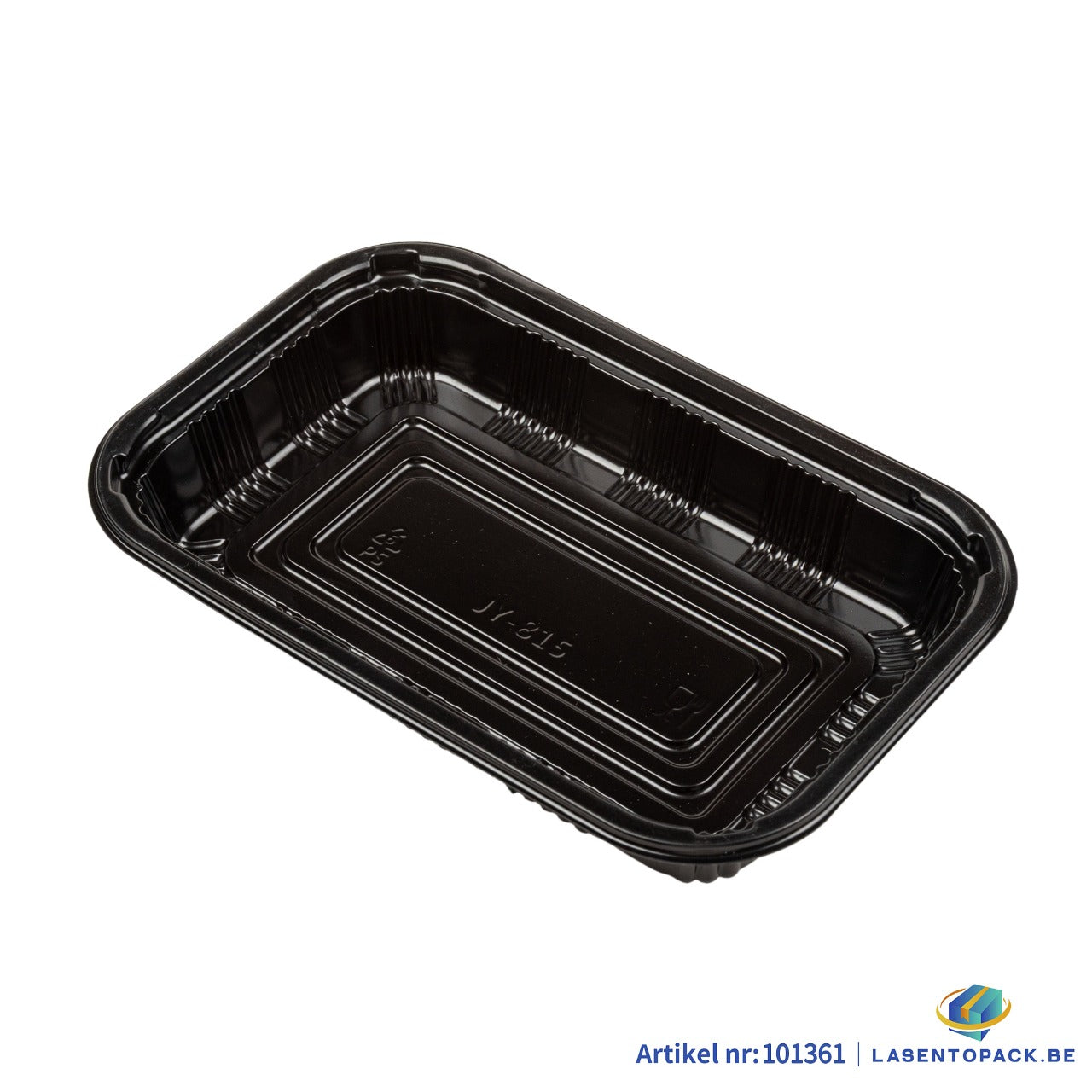400x Sushi Tray + Deksel 205x133x34mm – Zwart