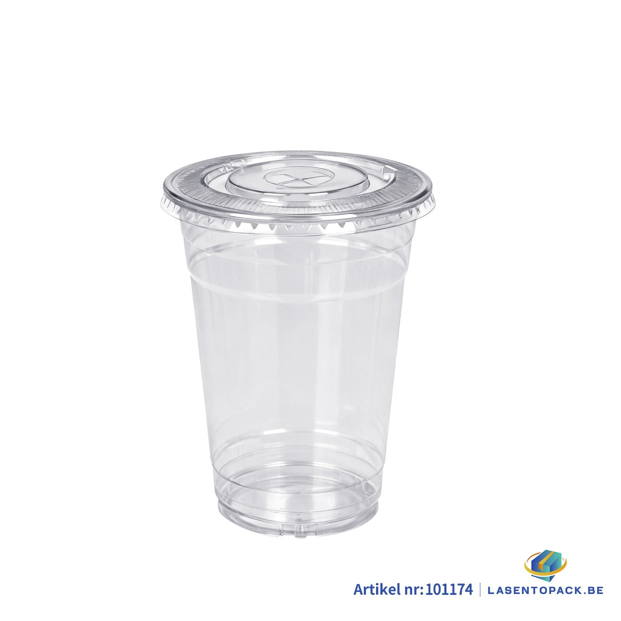 1000x Deksel plat met kruis Ø95mm rPET