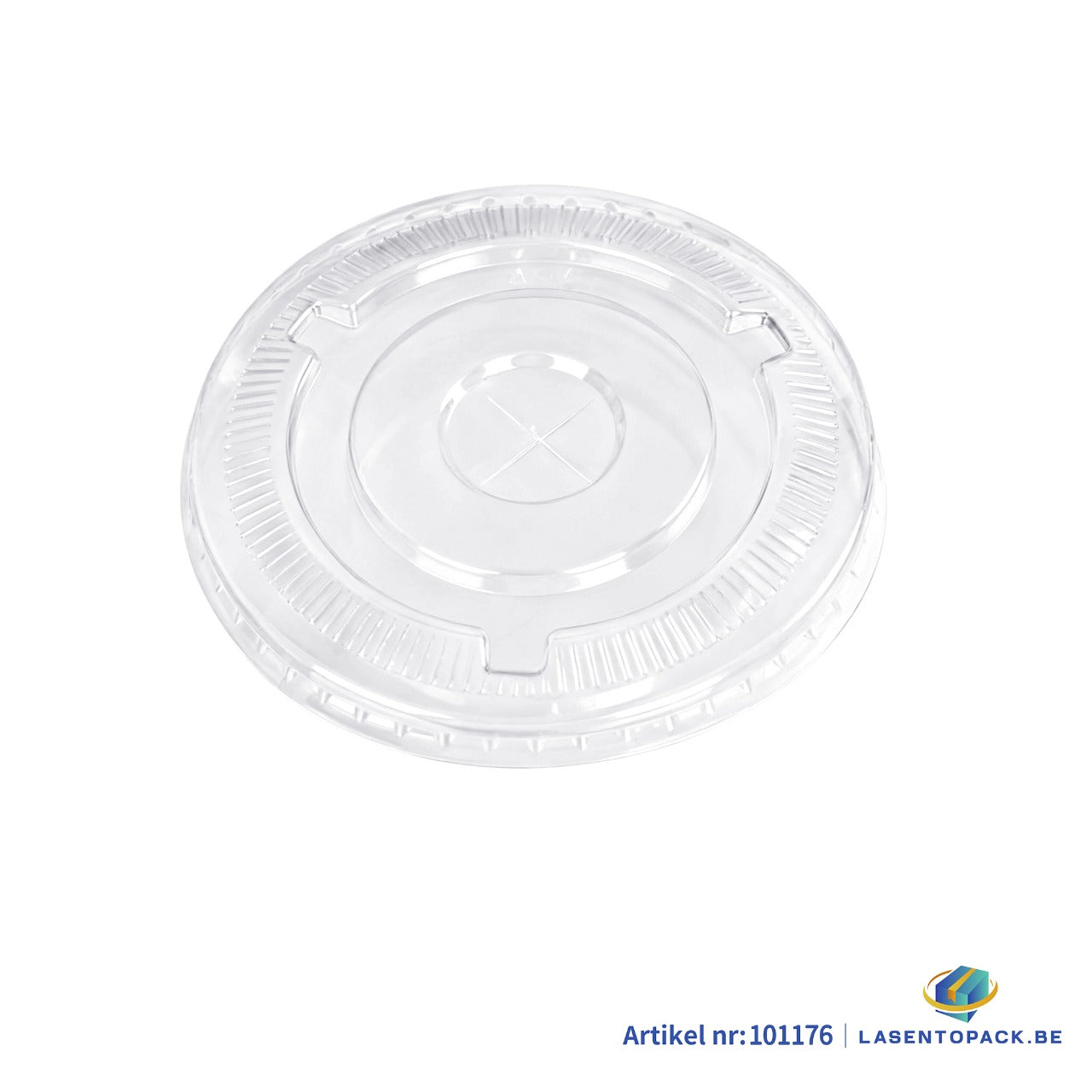 1000x Deksel plat met kruis Ø95mm rPET