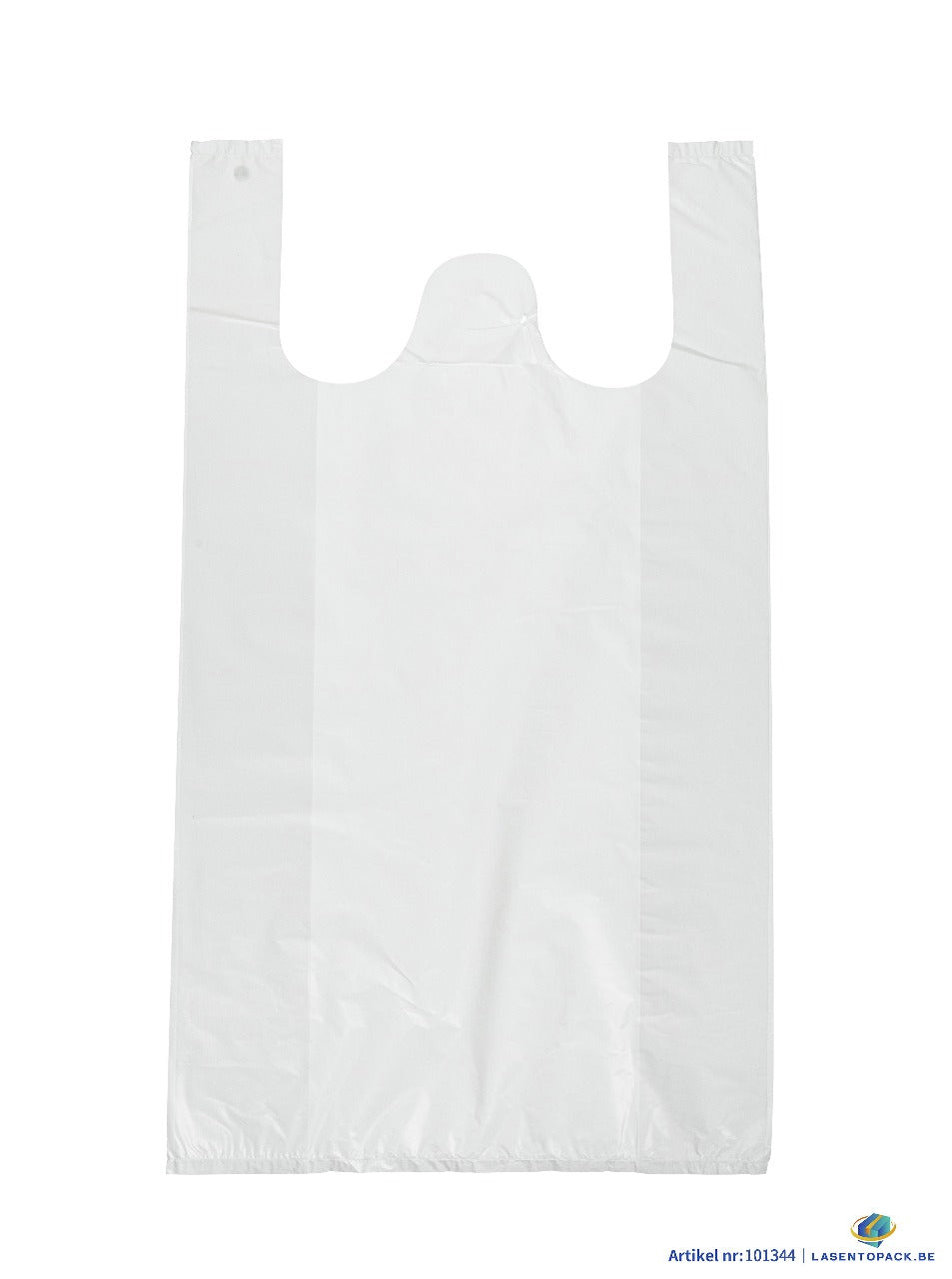 500x Hemddraagtas - 27cm x 48cm - Wit