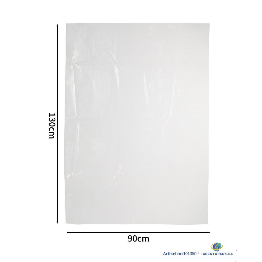 40x Stevige Transparante Zakken 90 cm × 130 cm – Geschikt voor Zware Materialen en Veel Volume