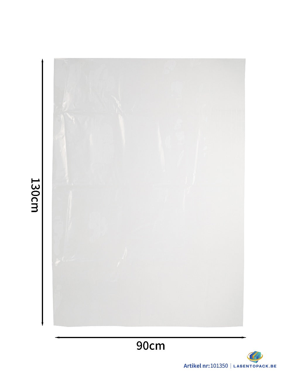 40x Stevige Transparante Zakken 90 cm × 130 cm – Geschikt voor Zware Materialen en Veel Volume