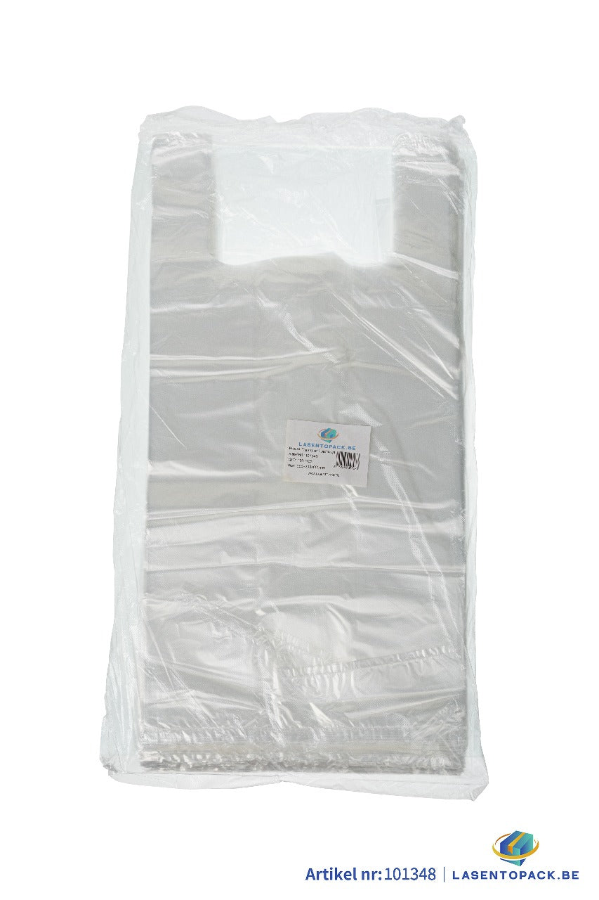 500x Hemddraagtas - 30cm x 60cm - Transparant