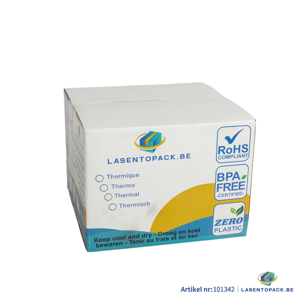 50x Pinrollen  57x30x8 mm, BPA-vrij, Kassarollen voor mobiele betaalterminal - Bancontact rollen, Thermische rollen