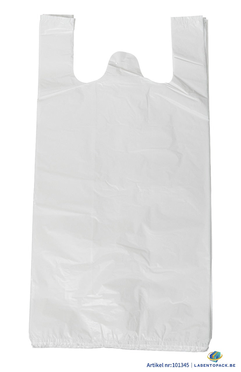 500x Hemddraagtas - 30cm x 60cm - Wit