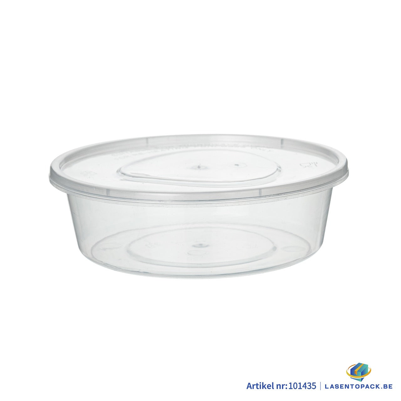 450x Asian Soep- of Pokébowl + Deksel  300 ml 10oz Transparant Herbruikbaar PP