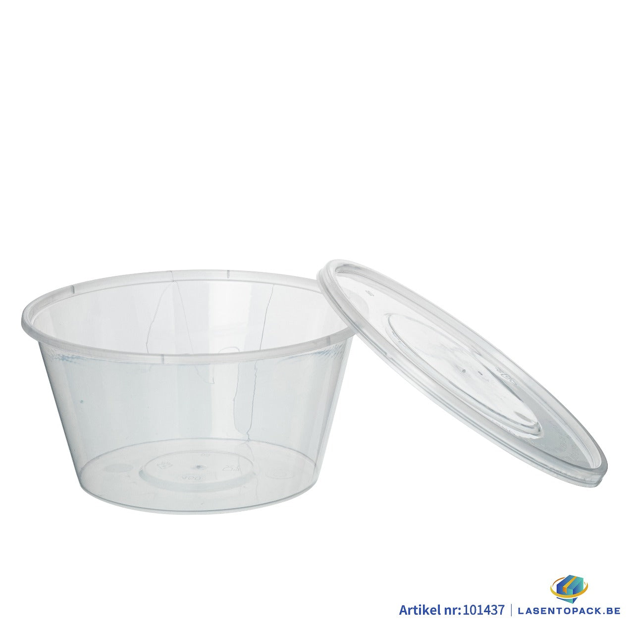 450x Asian Soep of Poke Bowl + deksel 450ml 16oz Transparant Herbruikbaar PP