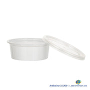 1000x PP Sauscup  50/60cc  2 oz Wit Ø74mm inclusief deksel