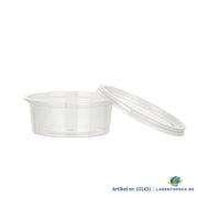 1000x PP Sauscup 50/60cc  2 oz Transparant Ø74mm inclusief deksel