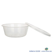300x Asian Soep- of Pokébowl + Deksel – 500/600 ml 20oz – Transparant – Herbruikbaar PP  Ø148mm