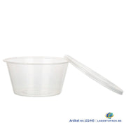 300x Asian Soep- of Pokébowl + Deksel – 840 ml (28 oz) – Transparant – Herbruikbaar PP Ø149 mm