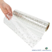 Cellofaan Sterren wit 70cm - 100m