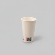 1000x witte kartonnen koffiebekers 450cc 16oz FSC Mix voor warme dranken