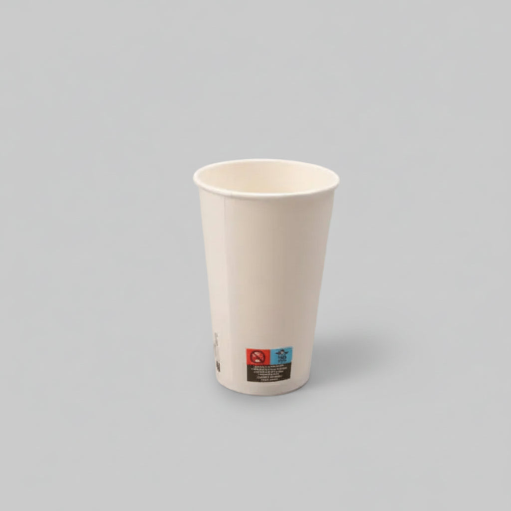 1000x witte kartonnen koffiebekers 450cc 16oz FSC Mix voor warme dranken