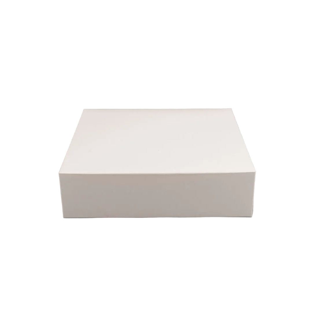 Gebaksdoos cardboard pastry boxes 30x30x8 cm stacked, sturdy packaging for cakes and pastries, set of 50
